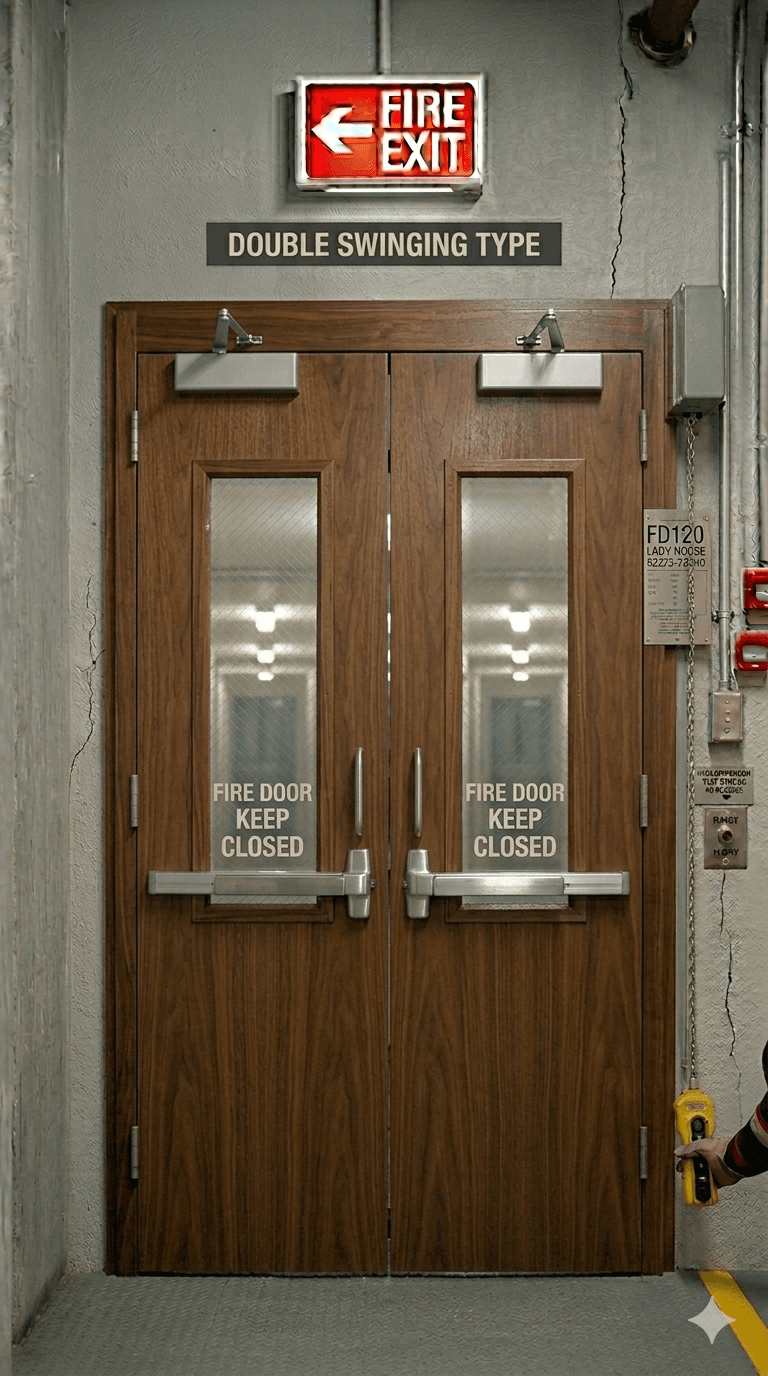 Premium fire rated double doors